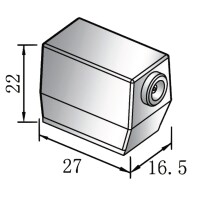 Ultraschall-Winkelpr&uuml;fkopf 8x9 2 MHz-60&deg;