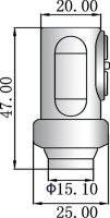 SE vertical probe 4 MHz-18 mm