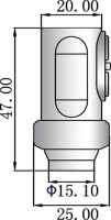 SE vertical probe 5 MHz-10 mm