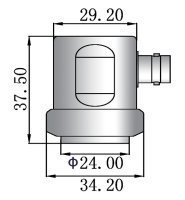 Vertical probe 20 mm 2 MHz-Lemo 00